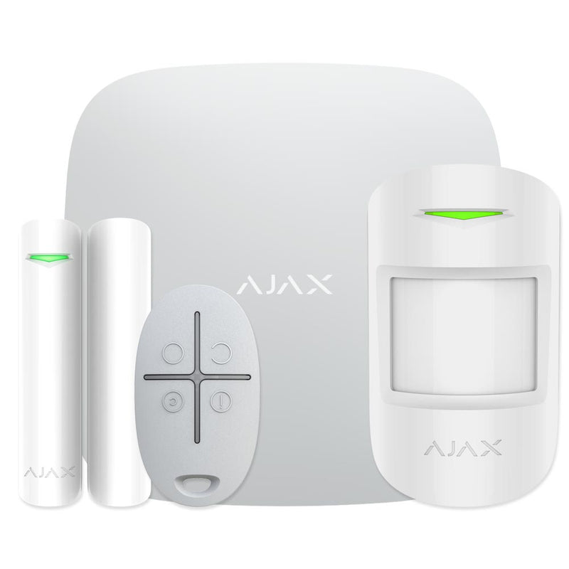 Kit Ajax Starter blanco. Hub con 1 motionprotect 1 doorprotect 1